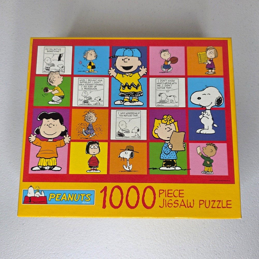 NEW Hoyle Peanuts Jigsaw Puzzle 1000 Piece Snoopy Charlie Brown Comic Strip 2003